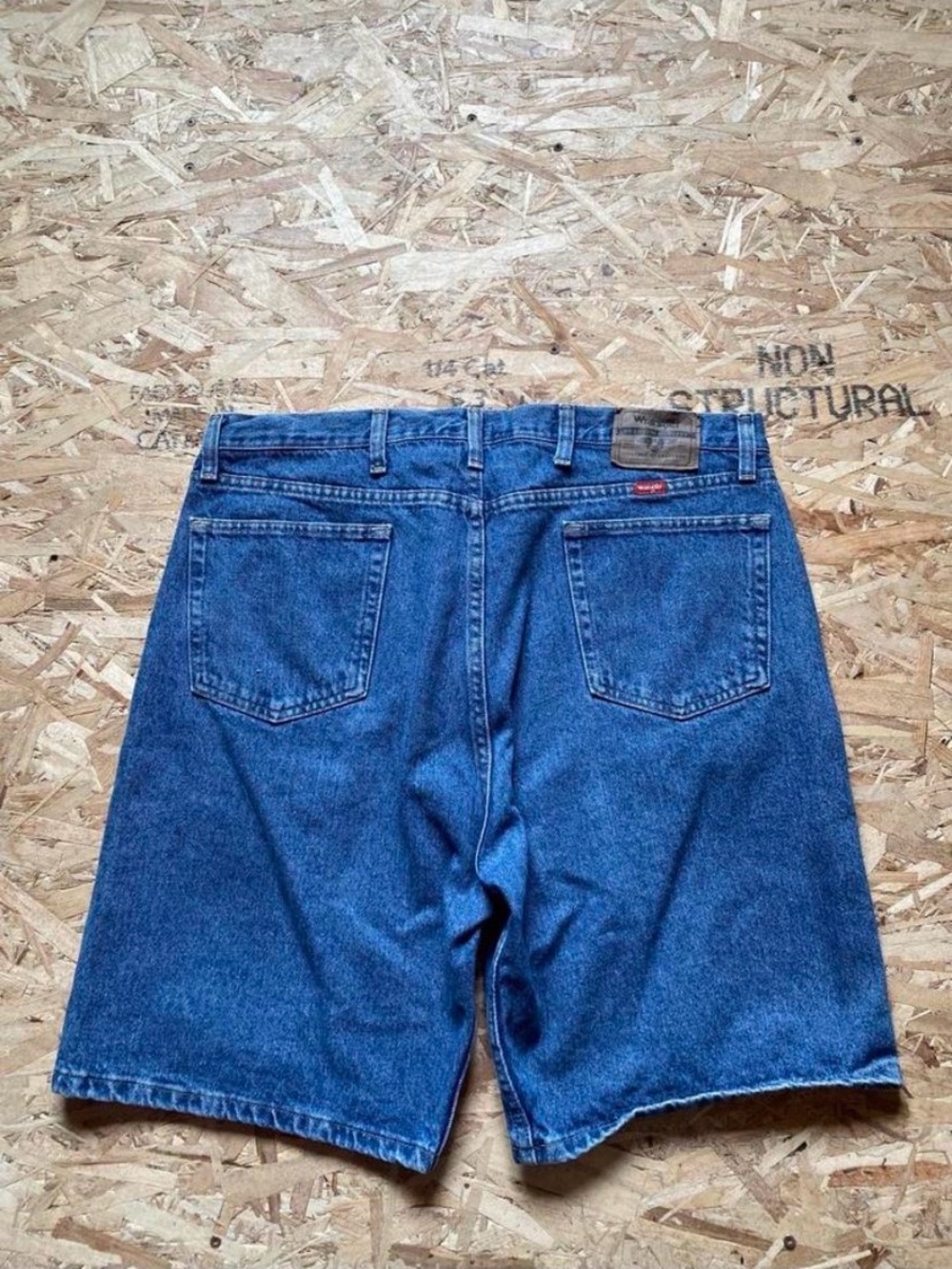 Men's Blue Denim Shorts - 38 Classic Relaxed Fit